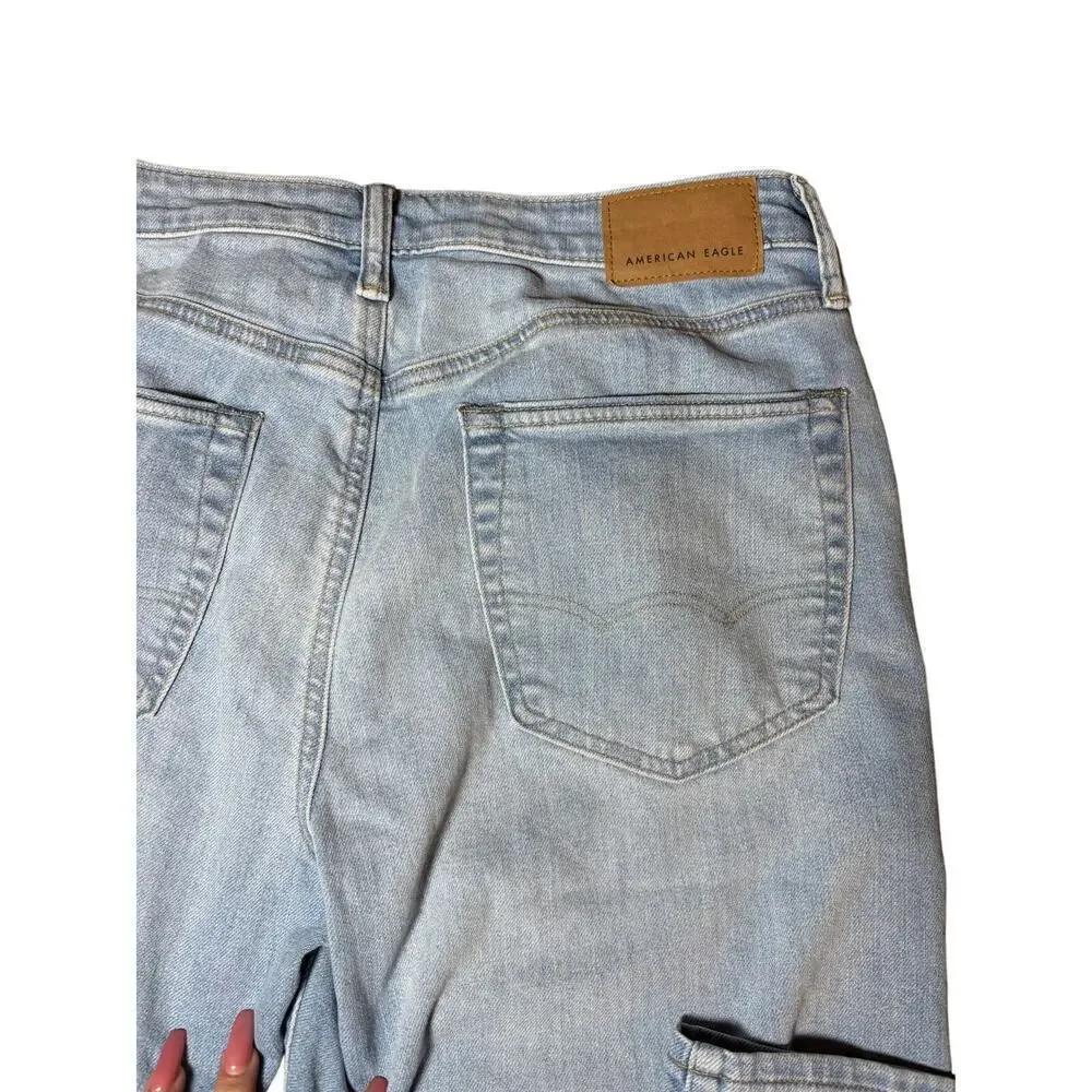 American Eagle mens jeans size 31 x 30 in great condition hole slits in knees